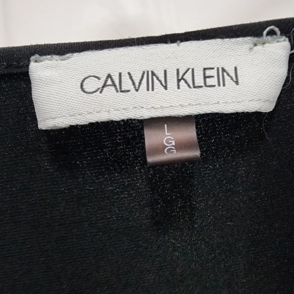 Calvin Klein Black Cowl Neck Blouse. Size L. - Picture 3 of 4